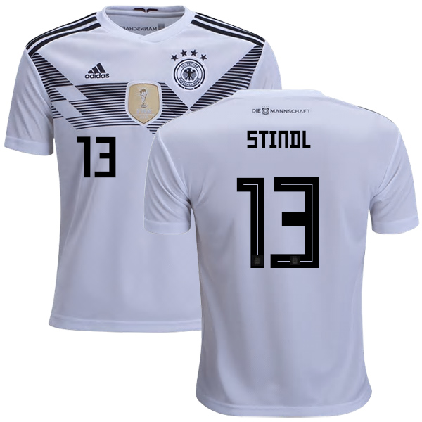 Germany #13 Stindl White Home Kid Soccer Country Jersey